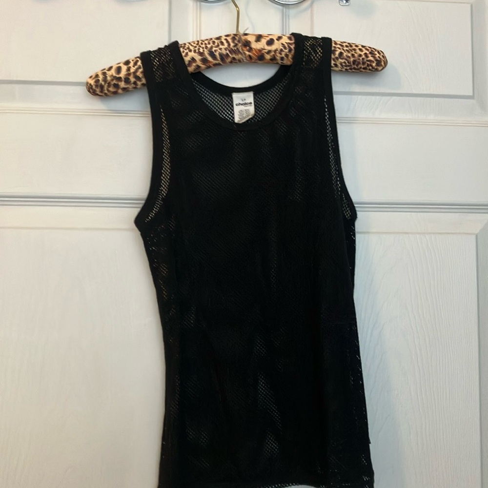 Calvin Klein Women's Mesh Tank Top - Black